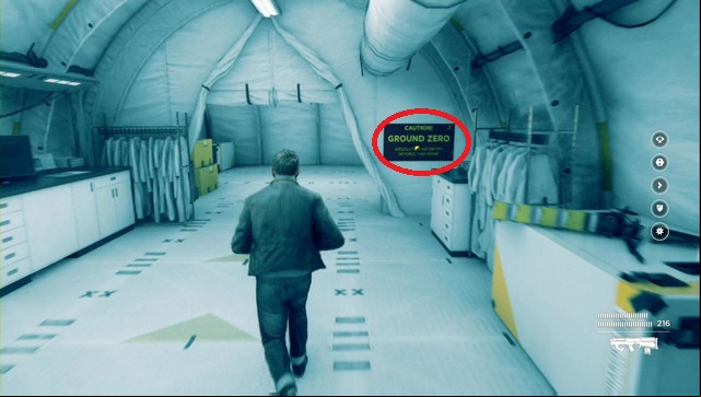 The information sign is one of the secrets - Act II, part 2 - Ground Zero - Walkthrough - Quantum Break - Game Guide and Walkthrough