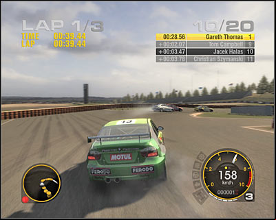 The second part of the lap starts with a long straight section of the road - Euro R Licence Tournaments I - Europe - Trophies - Race Driver GRID - Game Guide and Walkthrough