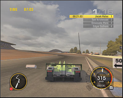2) Some of the corners may be tricky, especially the left one (screen) - Le Mans 24 Hours - Trophies - Race Driver GRID - Game Guide and Walkthrough
