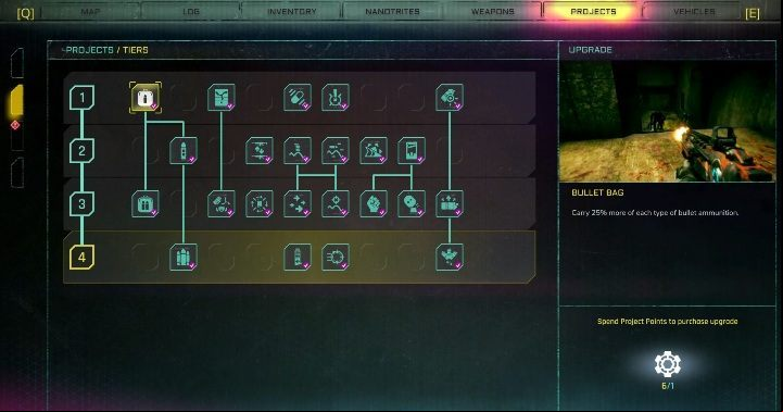 This skill reduces the damage received by your hero when sprinting - The best projects in Rage 2 - Basics - Rage 2 Guide