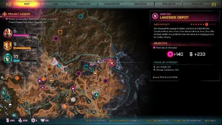 This bandits den can be found in the eastern part of the location, at the end of the map - Bandit Dens in Torn Plains - Rage 2 - Bandit Dens - Rage 2 Guide