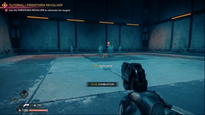 The game will immediately present a tutorial on handling the revolver - Firestorm Revolver | Weapons in Rage 2 - Weapons - Rage 2 Guide