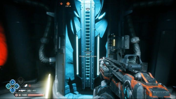After entering the Ark, go to the central post and take the charge pulse cannon - Pulse Cannon | Weapons in Rage 2 - Weapons - Rage 2 Guide