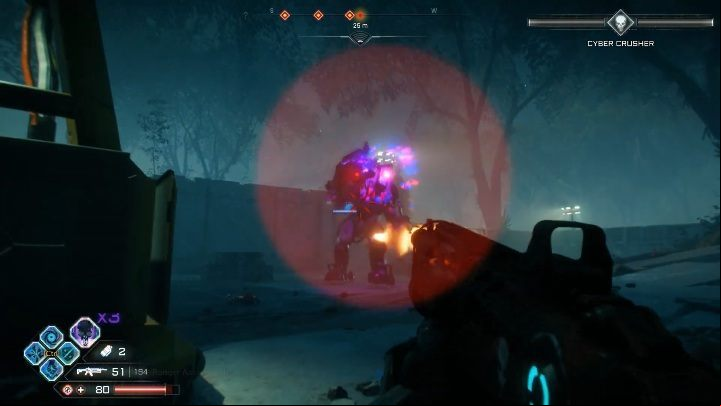 Before entering the Ark, you have to get rid of enemies, one of whom will be the Cyber Crusher - Hyper Cannon | Weapons in Rage 2 - Weapons - Rage 2 Guide