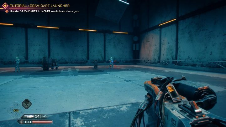 The game will immediately show you a tutorial on how to use this Grav-Dart Launcher - Grav-Dart Launcher | Weapons in Rage 2 - Weapons - Rage 2 Guide