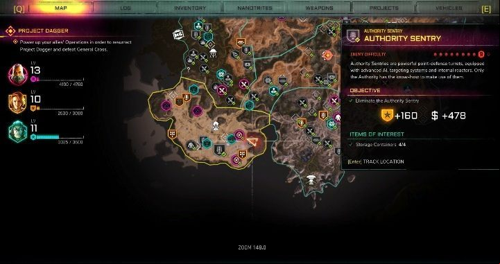 You will find this Sentry while traveling through the southern part of the location - Authority Sentries in Dune sea - Rage 2 - Authority Sentry - Rage 2 Guide