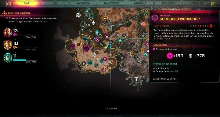 This is a den located in the eastern part of the location - Bandit Dens in Dune sea - Rage 2 - Bandit Dens - Rage 2 Guide