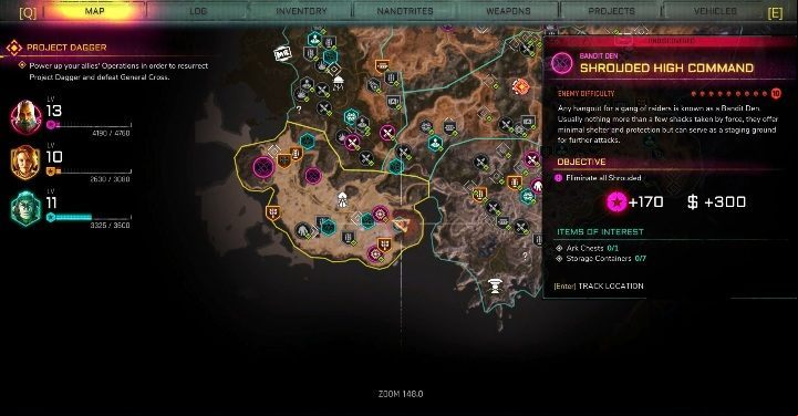 This Bandit Den can be found in the eastern part of this location, almost at the end of the map - Bandit Dens in Dune sea - Rage 2 - Bandit Dens - Rage 2 Guide