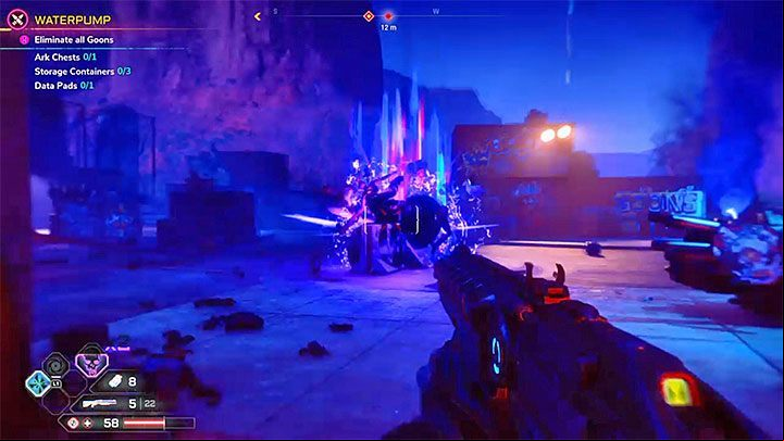 Once you have the shotgun and the vortex ability simply attack any selected group of enemies - Skate shooting | Rage 2 Trophy guide - Trophy Guide - Rage 2 Guide