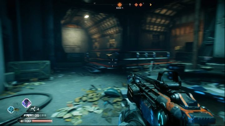 At the entrance to the building, move straight to the next door - Arks in Twisting Canyons - Side activities in Rage 2 - Arks - Rage 2 Guide