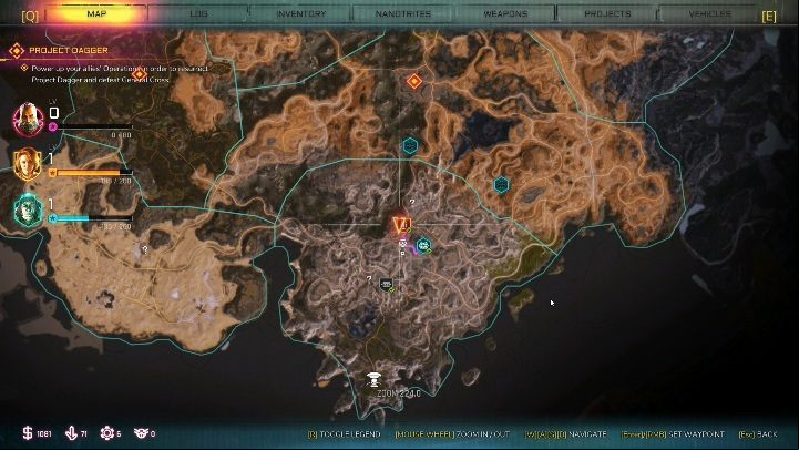 This Sentry is in the center of the map - Authority Sentries in Twisting Canyons - Rage 2 - Authority Sentry - Rage 2 Guide