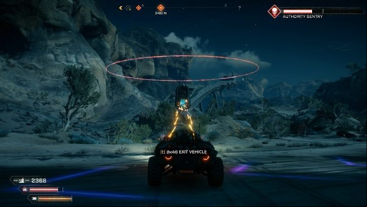 This Sentry is in the middle of the wasteland - Authority Sentries in Twisting Canyons - Rage 2 - Authority Sentry - Rage 2 Guide