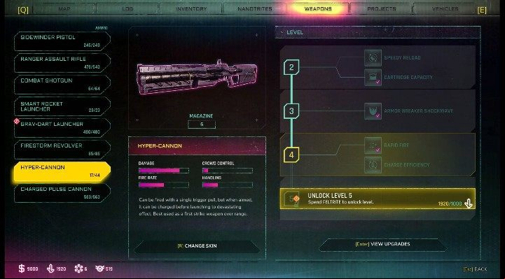 New levels give you the opportunity to purchase new upgrades - How to upgrade weapons in Rage? - Weapons - Rage 2 Guide