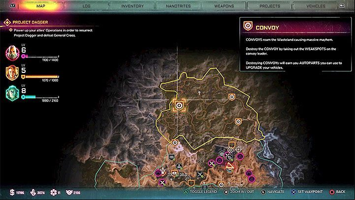 By default the game does not allow you to track convoys, but you do not need to, fortunately, spend time searching for them - Gonevoy | Rage 2 Trophy guide - Trophy Guide - Rage 2 Guide
