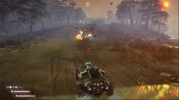 Once you come to the enemy convoy, do not try to immediately attack the leader, that is the biggest vehicle - Gonevoy | Rage 2 Trophy guide - Trophy Guide - Rage 2 Guide