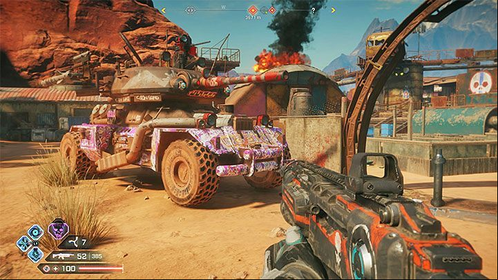 The bandit den has enemies at level 6 - Goon Fire | Rage 2 Trophy guide - Trophy Guide - Rage 2 Guide