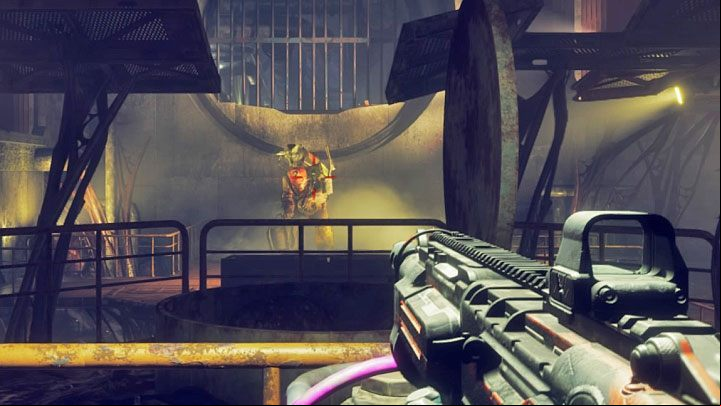 Get to the big room with a turbine - Blackout | Rage 2 Walkthrough - Main story - Rage 2 Guide