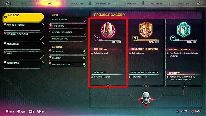 You can check your progress in gaining reputation, among other things, on the story missions tab (example shown in the picture) - The Signal | Rage 2 Walkthrough - Main story - Rage 2 Guide