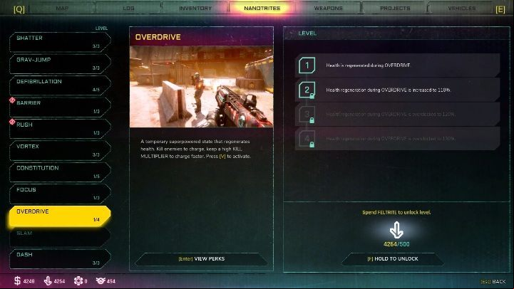 Speed Boots - increases the speed of movement and reload - Overdrive | Nanotrites in Rage 2 - Nanotrites - Rage 2 Guide