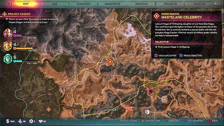 Go to Wellspring town located in the north-west part of Torn Plains region - choose any road leading to that location - Wasteland Celebrity | Rage 2 Walkthrough - Main story - Rage 2 Guide