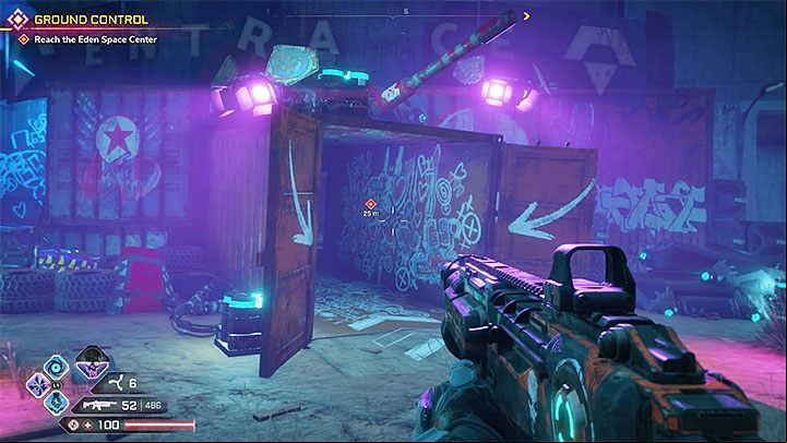 A rather large group of enemies awaits you near the space center - Ground Control | Rage 2 Walkthrough - Main story - Rage 2 Guide