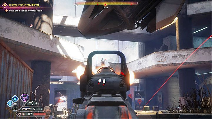Approach the wide desk in the lobby and interact with the biometric device - Ground Control | Rage 2 Walkthrough - Main story - Rage 2 Guide