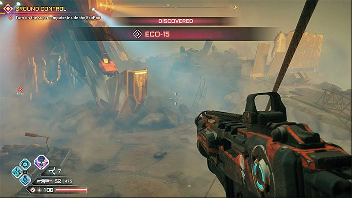 Once Eco-15 lands on the nearby parking lot, jump out of the window and slide down on the rope (dont jump down, the fall damage will kill you - Ground Control | Rage 2 Walkthrough - Main story - Rage 2 Guide