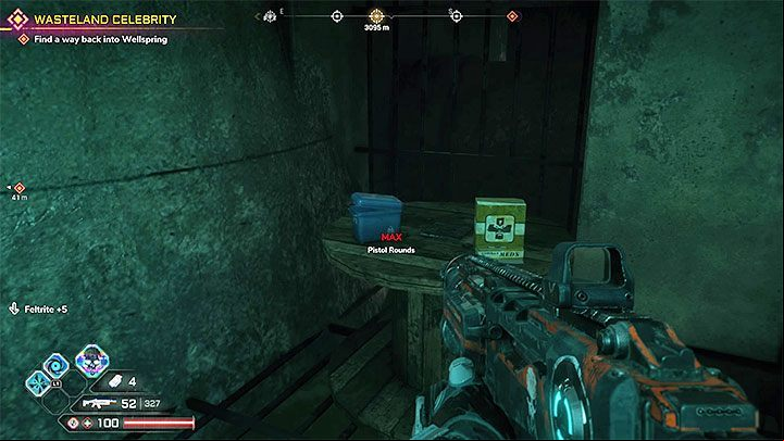 The arena with the boss has a few supplies like ammo or health infusions - Jumbo | Boss in Rage 2 - Bosses - Rage 2 Guide