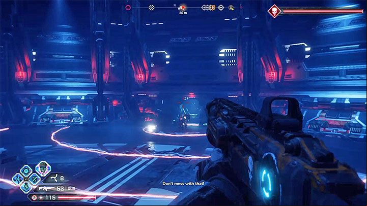 Besides shooting at you with his cannons, the boss can also create energy waves similar to those used by Authority Sentries - Double Cross | Rage 2 Walkthrough - Main story - Rage 2 Guide