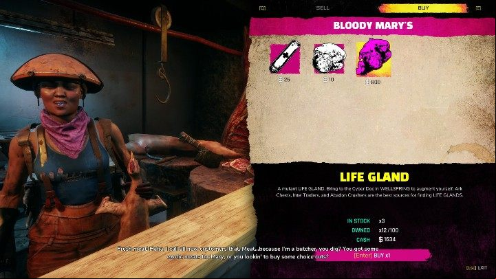 One life gland costs $800 - What to spend money on in Rage 2? - FAQ - Rage 2 Guide