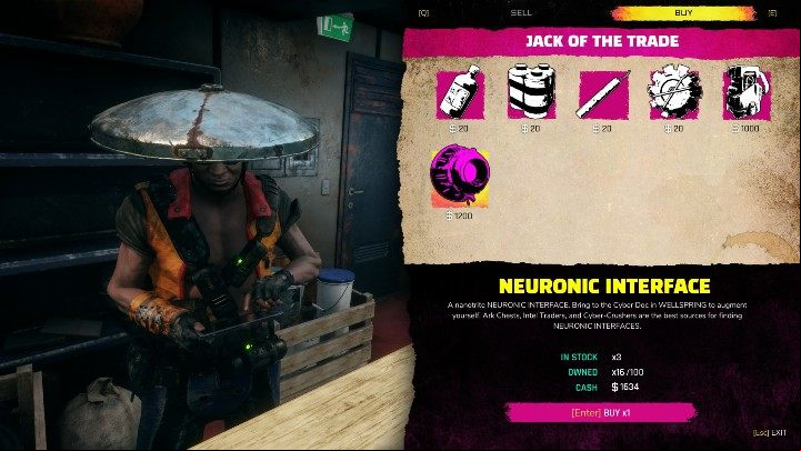However, the most expensive part is the neural interface - What to spend money on in Rage 2? - FAQ - Rage 2 Guide