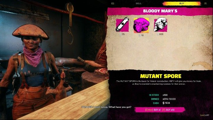 This product can also be purchased - What is the main application of Mutant Spores in Rage 2? - FAQ - Rage 2 Guide
