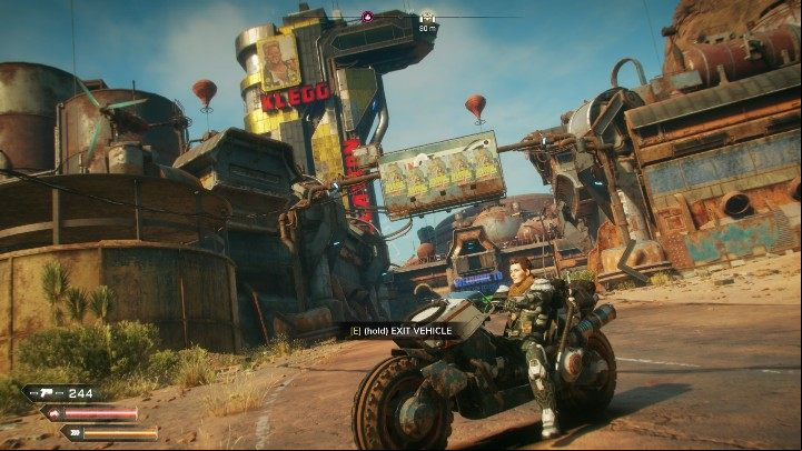 If you want to get a new car, you have to drive it into the city - Cities in The Rage 2 - Basics - Rage 2 Guide