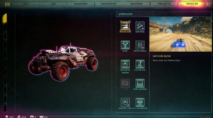 You need Auto Parts to develop the Phoenix - The main categories of loot in Rage 2 - Basics - Rage 2 Guide