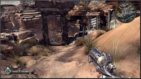 After getting to the destination brake (SPACJA) and get off the ATV (E) - Quell the Bandit Threat - p. 1 | Main missions - Main missions - Rage Game Guide & Walkthrough