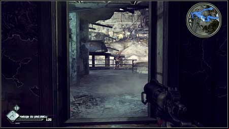 A narrow path between rubbles will lead you to the place where two first opponents are stationing - Wheres Juno/Radio Tower Repair | Main missions - Main missions - Rage Game Guide & Walkthrough