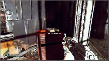 Once all are dead, take the Hardware Packet lying in the left part of the room and the go to the lower floor of the building - The Missing Parts/Find the Buggy Parts - p. 2 | Main missions - Main missions - Rage Game Guide & Walkthrough