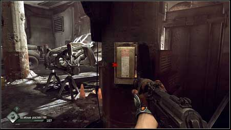 Before enemy starts shooting at you, use a switch on the right and take cover behind the closest barricade - The Missing Parts/Find the Buggy Parts - p. 2 | Main missions - Main missions - Rage Game Guide & Walkthrough