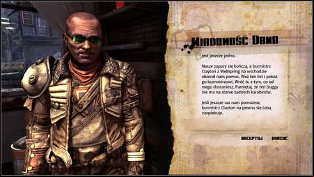 This time Dan will ask you to take his letter to the Mayor of Wellspring and bring back whatever supplies you get from him - Dans Message | Main missions - Main missions - Rage Game Guide & Walkthrough