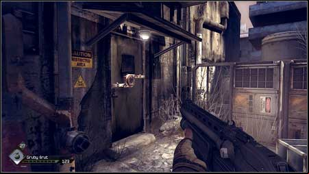 Once the area is clear go up the stairs - Defibrillator Upgrade - p. 2 | Main missions - Main missions - Rage Game Guide & Walkthrough