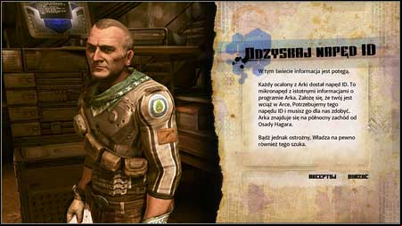 After being rescued captain Marshall will ask you to recover the ID drive, which is left on your Ark - Recover ID Drive | Main missions - Main missions - Rage Game Guide & Walkthrough