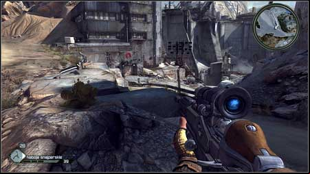 Go to the marked placed and park right before descent - Recover ID Drive | Main missions - Main missions - Rage Game Guide & Walkthrough