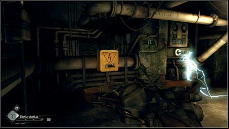 At the end of the corridor youll see a yellow box on the wall - The Price of Power - p. 1 | Main missions - Main missions - Rage Game Guide & Walkthrough