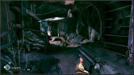 A first bandit will wait for you just behind the rocks on the left - Ark Equipment - p. 2 | Main missions - Main missions - Rage Game Guide & Walkthrough