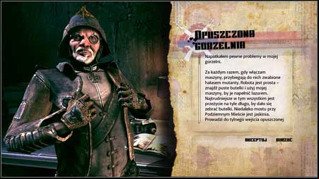 This quest will be offered by a man named Dietrich, who can be found in the room behind Janis Supplies - Abandoned Distillery - p. 1 | Side missions - Side missions - Rage Game Guide & Walkthrough