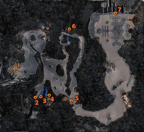 1 - Eastern Wasteland | Maps of Wasteland - Maps of Wasteland - Rage Game Guide & Walkthrough