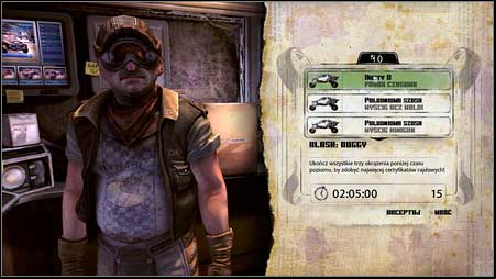 There are four types of challenges in the first chapter: Time Trial, Non-Combat Race, Minigun Race and Rocket Rally - Speedway | Earning money - Earning money - Rage Game Guide & Walkthrough