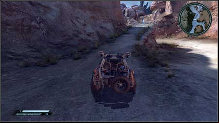 Thos drone can be found on the road from Wellspring driving towards the Shrouded Bunker entrance - Wasteland - p. 1 | Vehicle jumps - Vehicle jumps - Rage Game Guide & Walkthrough