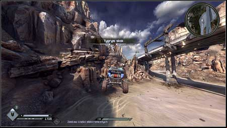 It is enough to get a maximum speed and drive on the take-off under it and youll get the drone - Wasteland - p. 1 | Vehicle jumps - Vehicle jumps - Rage Game Guide & Walkthrough