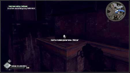 In the darkness on the left youll find the Rikter Card - Wasteland - p. 1 | Collector cards - Collector cards - Rage Game Guide & Walkthrough